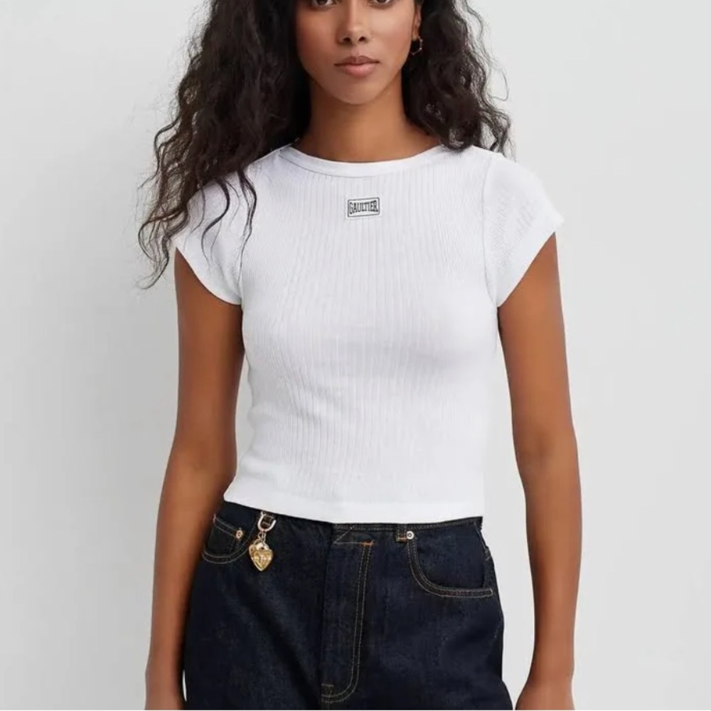 Jean Paul Gaultier Cropped Baby Tee